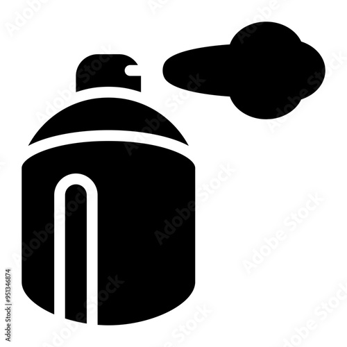 spray can, sprayer, squirt, containers, packaging solid or glyph icon