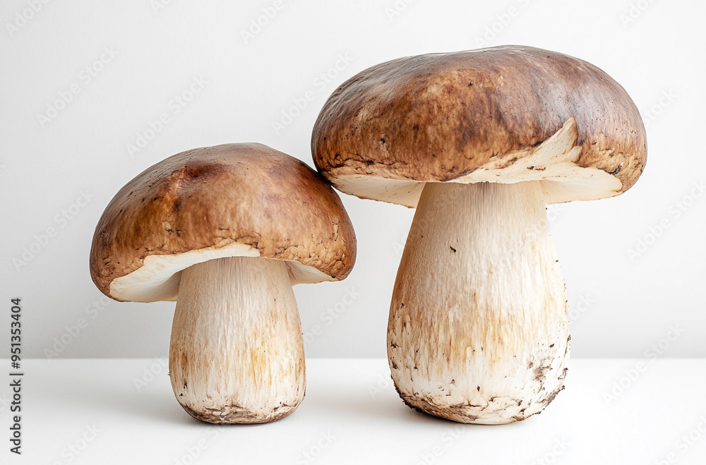 boletus mushrooms on a white background boletus mushrooms on a white background