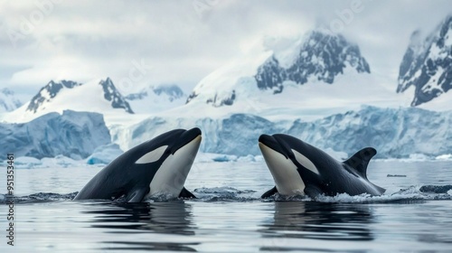 Orca or Killer Whales in Antarctica