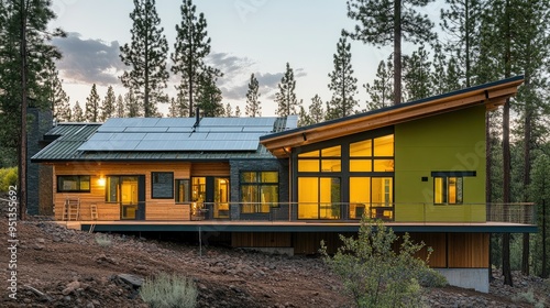 Wallpaper Mural a green home and environmentally friendly construction Torontodigital.ca