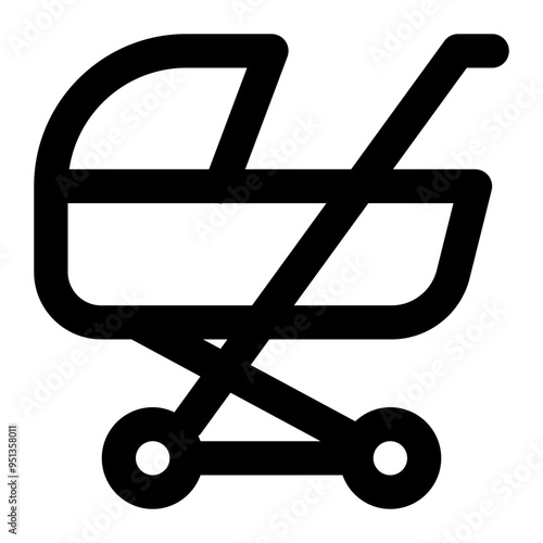 baby carriage, pram, baby, stroller, vehicles outline icon
