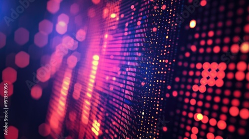 Wallpaper Mural A creative design featuring a dot matrix style graphic, perfect for retro and tech-inspired visuals Torontodigital.ca