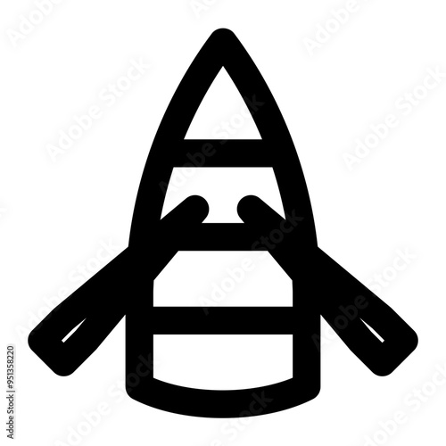 rowboat, rowing boat, sculler, transportation, vehicles outline icon