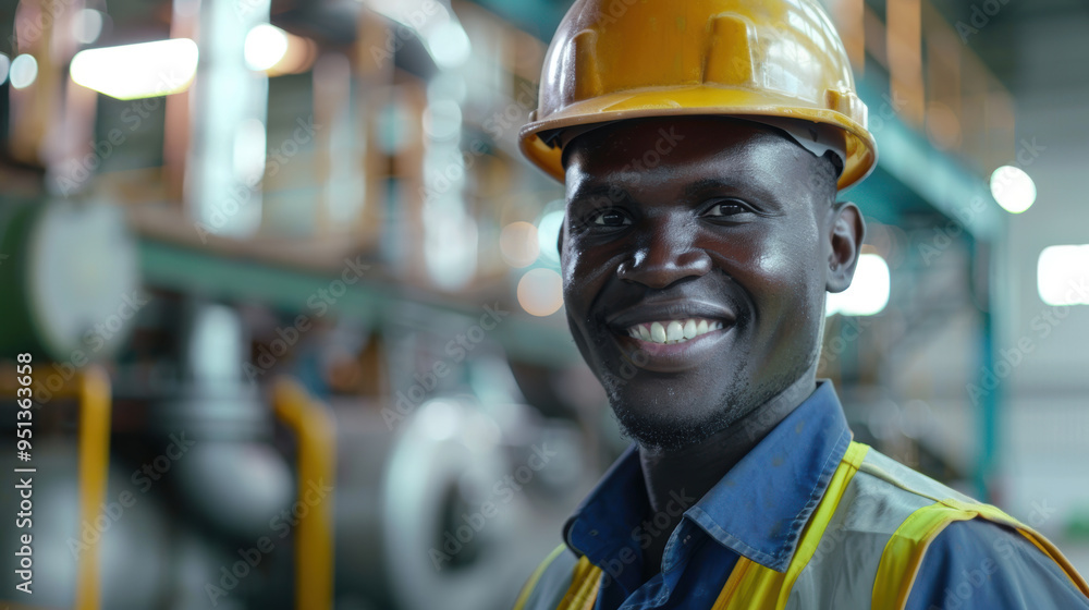 Workers wearing protective clothing work in Industrial smiling worker manufacturing industrial job manufacturing workplace factory industry Workers wearing protective clothing work in Industrial smiling worker manufacturing industrial job manufacturing workplace factory industry