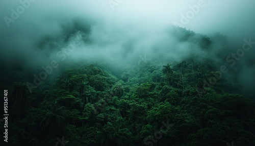 Foggy Mountaintop Jungle Canopy