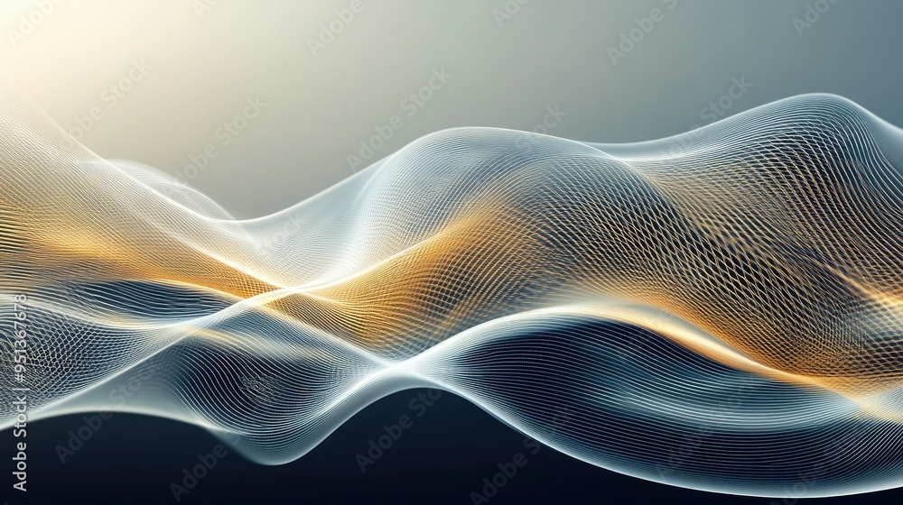 Abstract Background with Serene Smooth Lines Abstract Background with Serene Smooth Lines