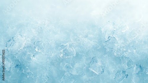 Blue Ice Cubes Background Texture