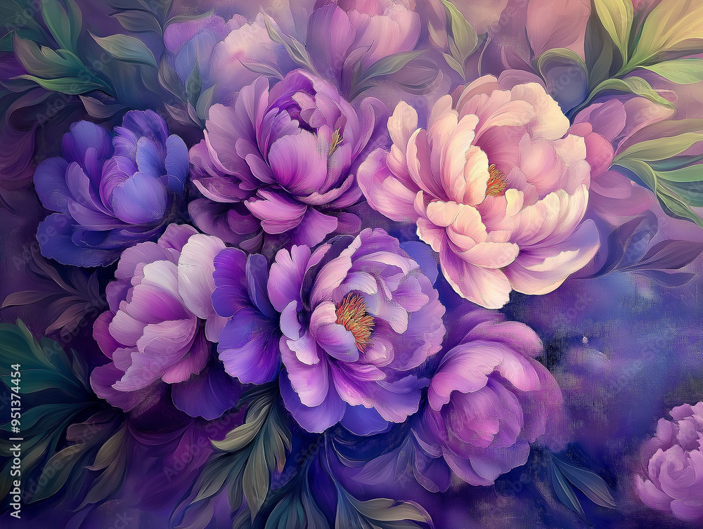 purple peony flowers purple peony flowers