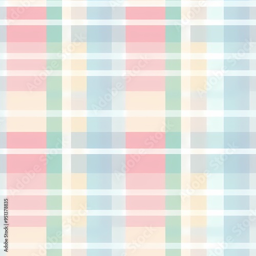Soft pastel plaid pattern ideal for textiles, home decor, and creative projects.
