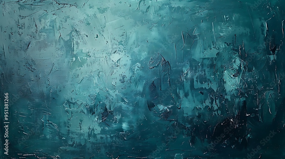 Abstract backdrop painting on an aqua acrylic board Abstract backdrop painting on an aqua acrylic board