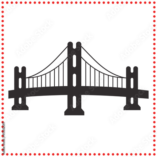 Iconic Connections Bridge Silhouette for Memorable Brand Designs