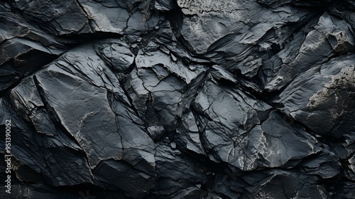 a close up of a black rock. 