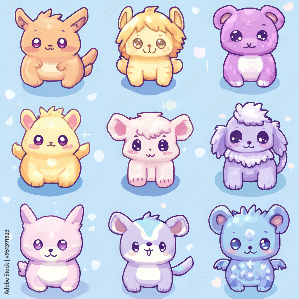 Pixel art cute animal By Generated AI Pixel art cute animal By Generated AI