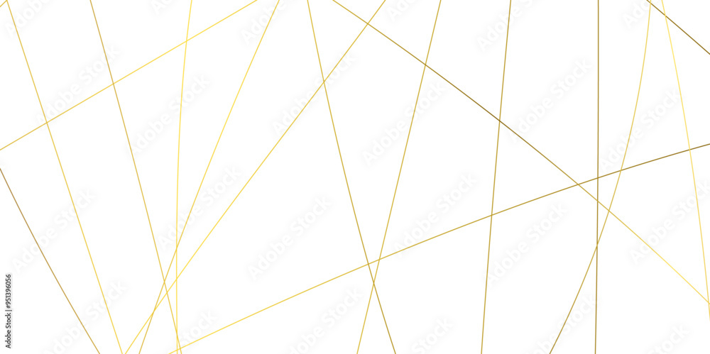 Obraz premium Geometric white background with golden diagonal lines. seamless random chaotic digital line business concept. abstract golden stroke lines vector background texture. modern technology art design.