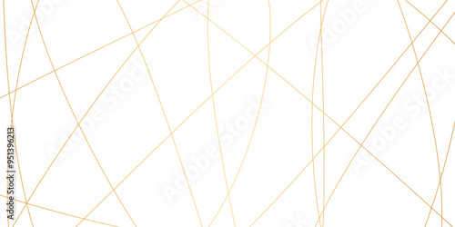 Wallpaper Mural Geometric white background with golden diagonal lines. seamless random chaotic digital line business concept. abstract golden stroke lines vector background texture. modern technology art design. Torontodigital.ca
