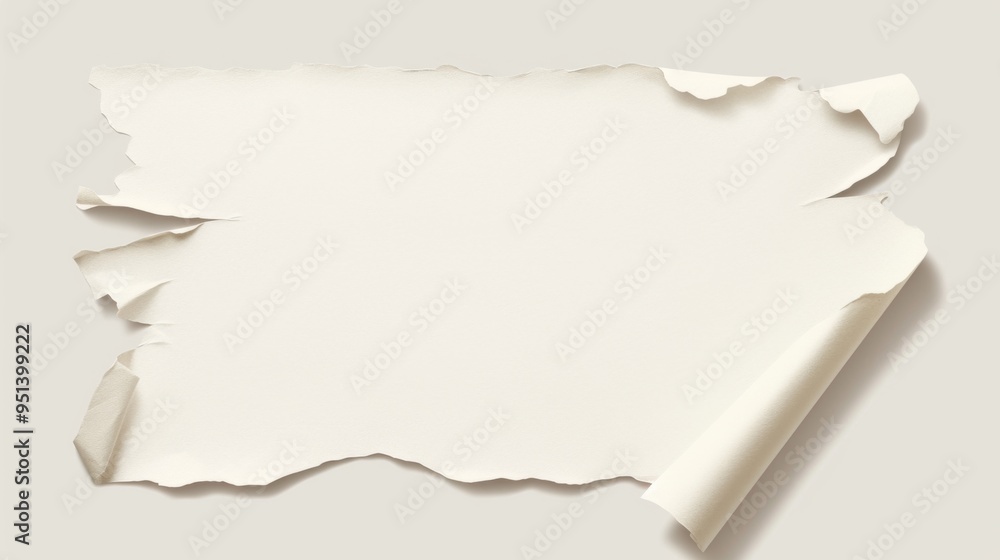 Ripped paper tear from notebook or sheet Ripped paper tear from notebook or sheet