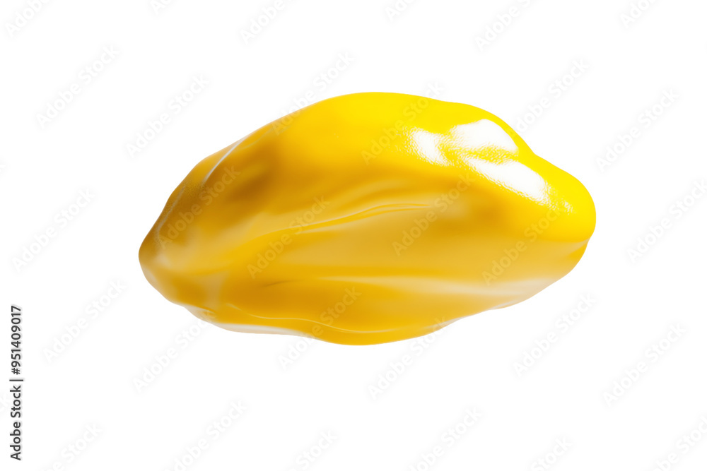 Fototapeta premium Floating Yellow Bell Pepper, Glossy Studio Shot
