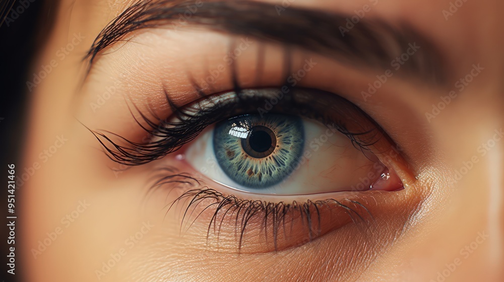 Amazing Eyesight. Vision correction concept. Close-up photo of a female eye. Amazing Eyesight. Vision correction concept. Close-up photo of a female eye.