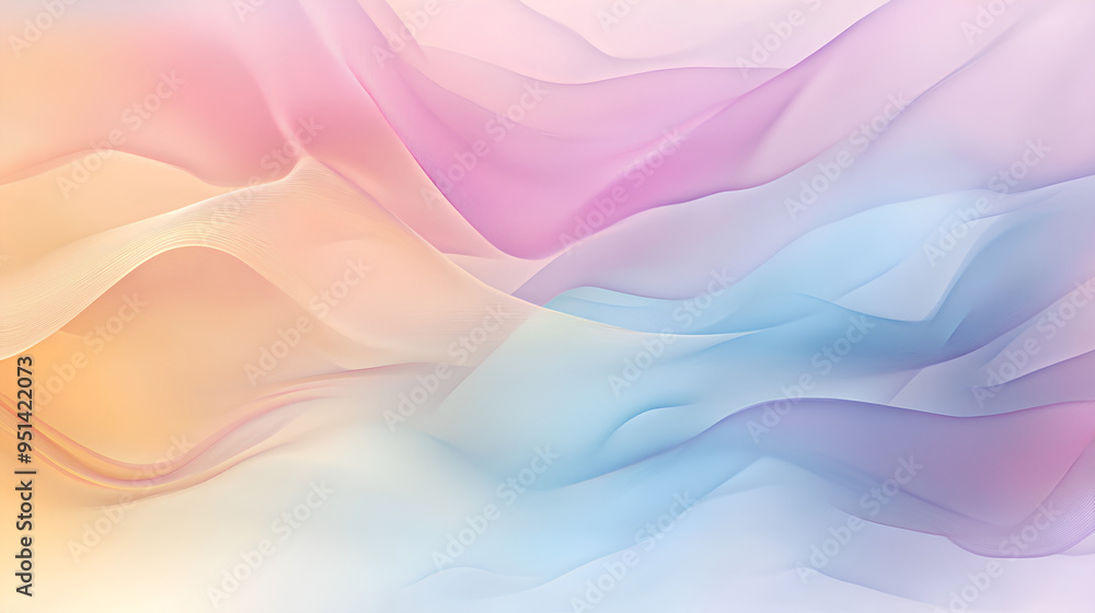 Soft pastel-colored abstract background with flowing shapes and smooth gradients in light pinks blues and yellows
Soft pastel-colored abstract background with flowing shapes and smooth gradients in light pinks blues and yellows