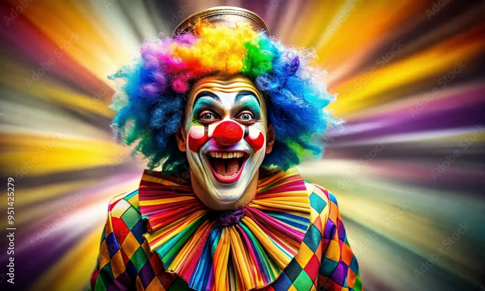 Joyful Clown with a Bright Smile
Joyful Clown with a Bright Smile