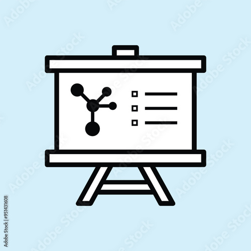results. research, diagrams. flat design style icon. Suitable for use for education, business, competitions. vector design template