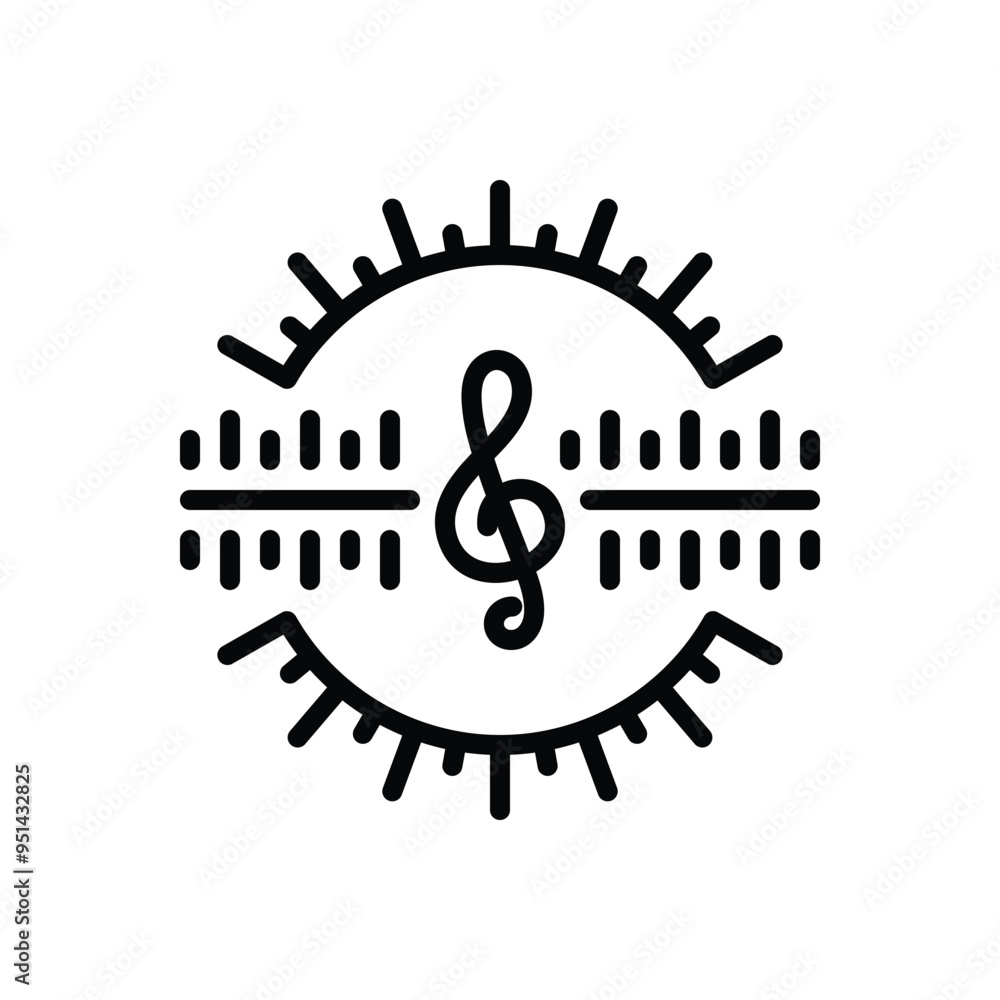 Black line icon for effect Black line icon for effect