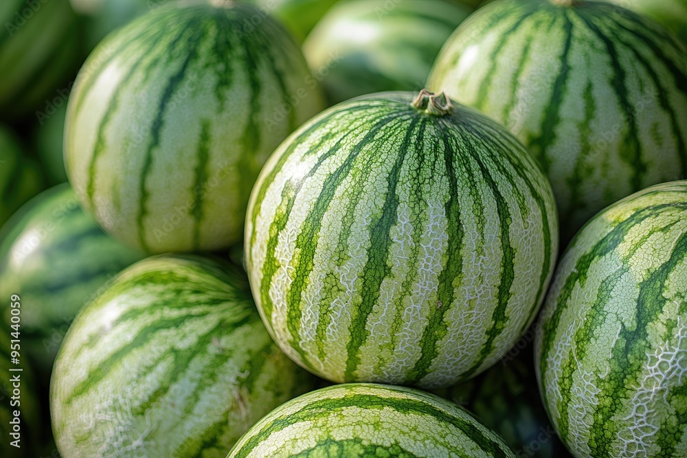 Freshly picked watermelons forming a beautiful background Freshly picked watermelons forming a beautiful background