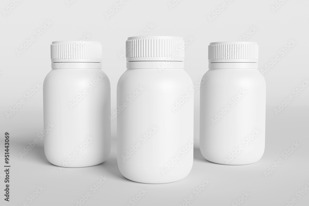 Blank white supplement bottle for mockup. Blank white supplement bottle for mockup.