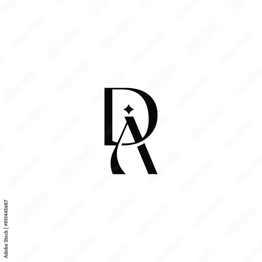 DA monogram logo design letter text name symbol monochrome logotype alphabet character simple logo DA monogram logo design letter text name symbol monochrome logotype alphabet character simple logo