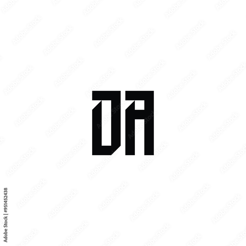 DA monogram logo design letter text name symbol monochrome logotype alphabet character simple logo DA monogram logo design letter text name symbol monochrome logotype alphabet character simple logo