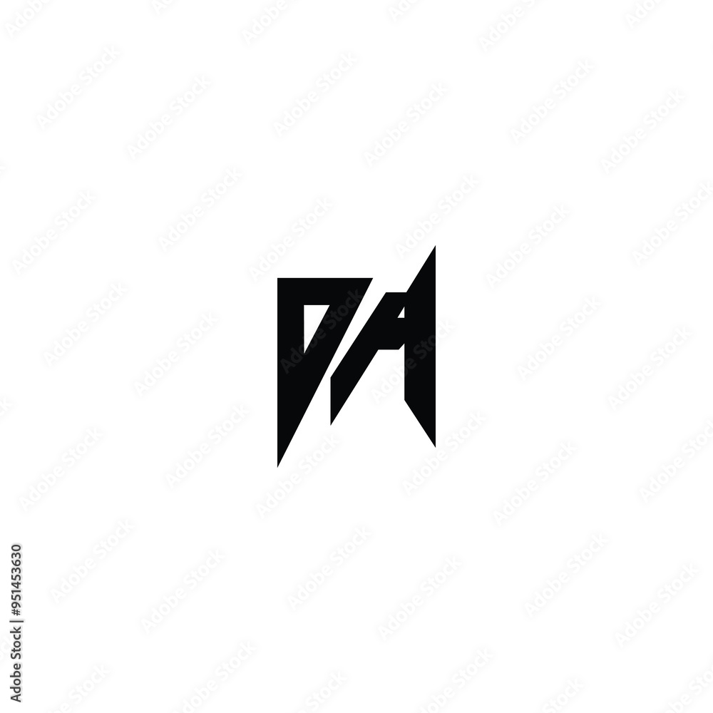 DA monogram logo design letter text name symbol monochrome logotype alphabet character simple logo DA monogram logo design letter text name symbol monochrome logotype alphabet character simple logo