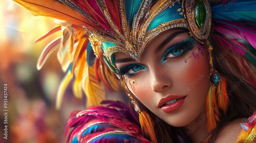 Brazilian woman at the Rio Carnival Brazilian woman at the Rio Carnival