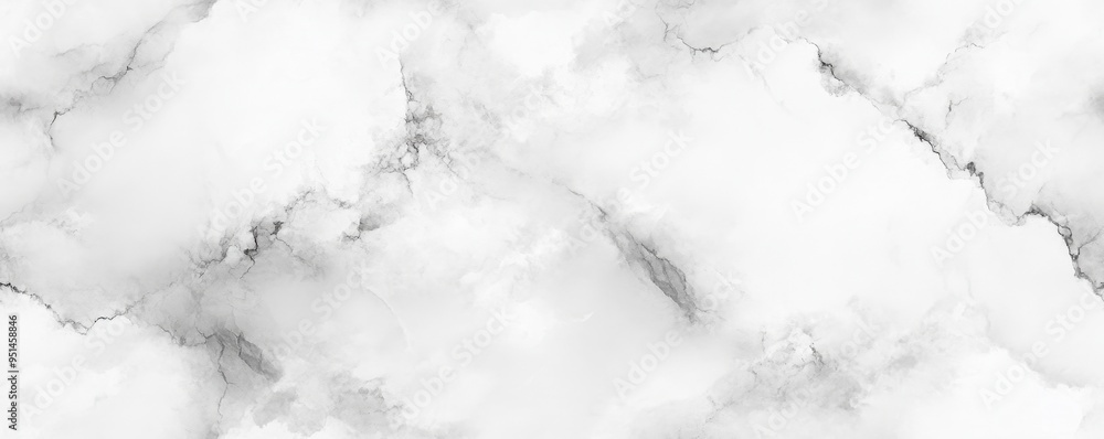 Fototapeta premium White marble with subtle grey veins in a seamless pattern, [Abstract Background Marble], [Minimalist elegance]