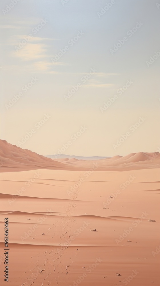Fototapeta premium Minimal space desert outdoors horizon nature.