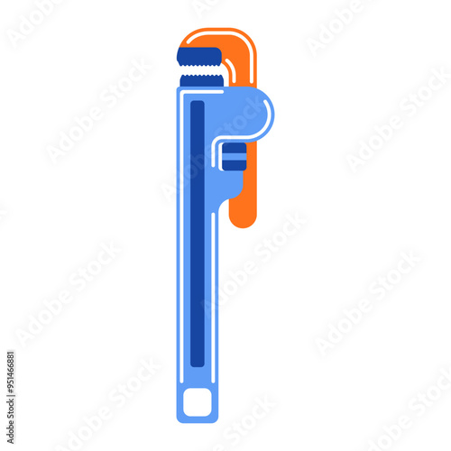 Pipe Wrench great for designs related to piping, irrigation, gases and other liquids