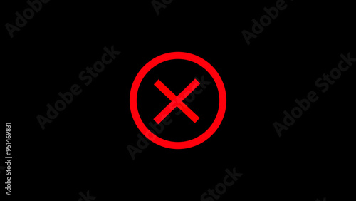 Konstfotografi Red cross x sign