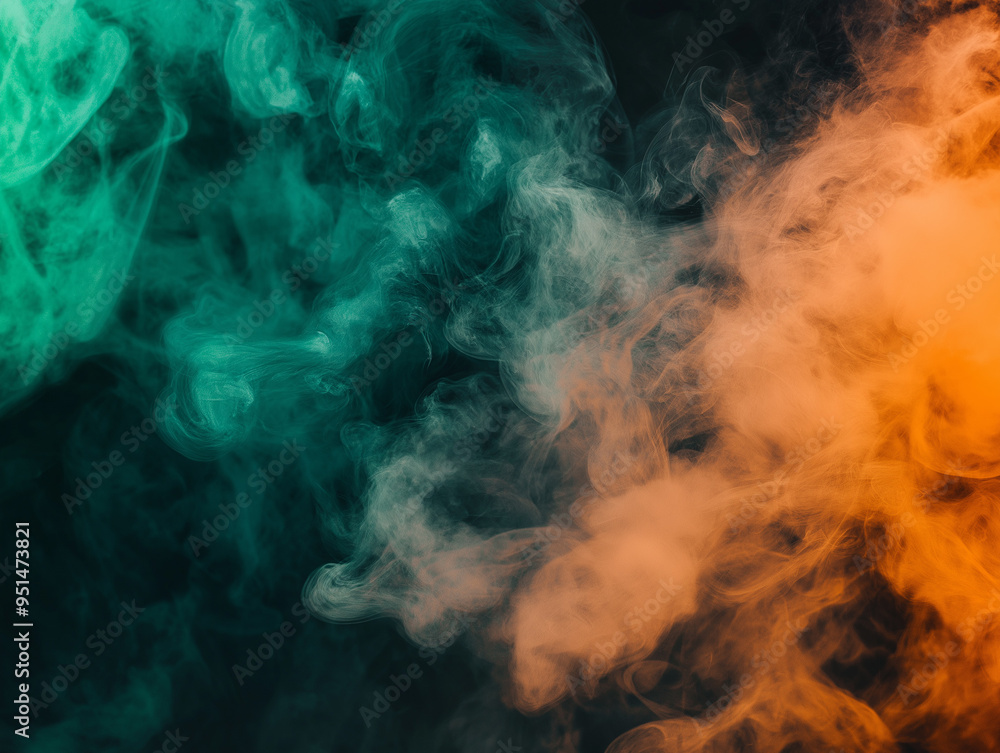 Obraz premium A high quality smoke background with swirling pastel and vibrant smoke patterns