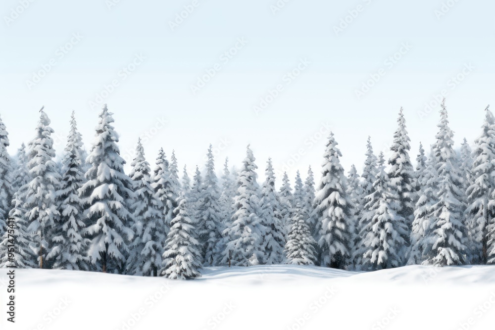 Naklejka premium Tree snow backgrounds outdoors.