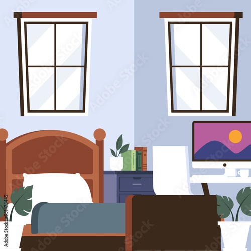 interior design room illustration
