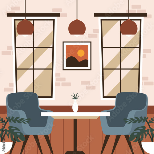 interior design room illustration