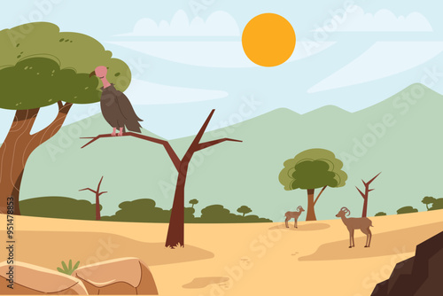 Explore Africa Illustration