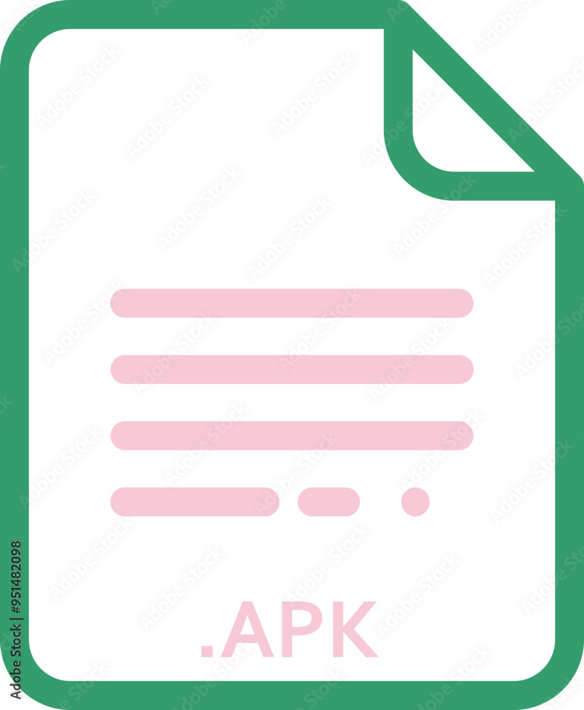 APK doted and dashed icon inside transparent APK doted and dashed icon inside transparent
