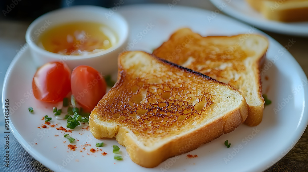Crispy toast is a simple menu that housewives