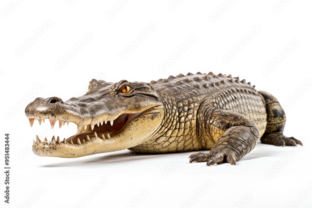 Fototapeta premium Crocodile reptile animal lizard.
