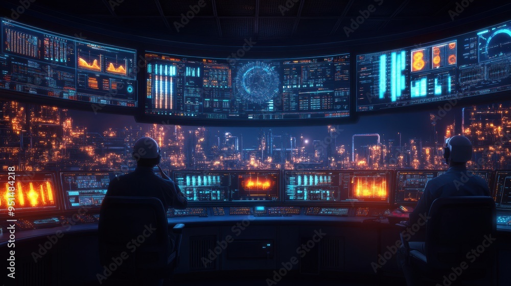 Workers monitor crude oil refining processes in high-tech control rooms, reflecting the demand for efficiency. Workers monitor crude oil refining processes in high-tech control rooms, reflecting the demand for efficiency.