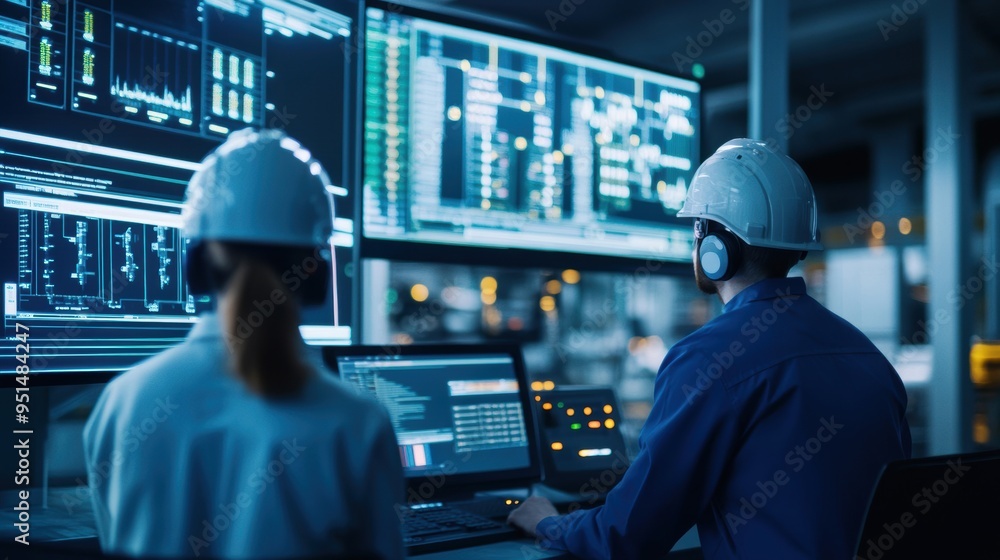 Workers monitor crude oil refining processes in high-tech control rooms, reflecting the demand for efficiency. Workers monitor crude oil refining processes in high-tech control rooms, reflecting the demand for efficiency.