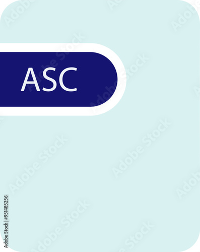 ASC File icon thick black outline