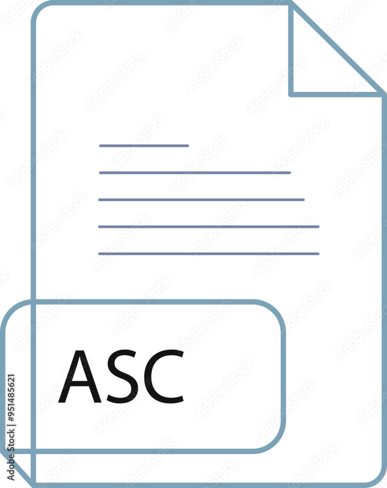 ASC File extension icobn crisp corners thick outline ASC File extension icobn crisp corners thick outline