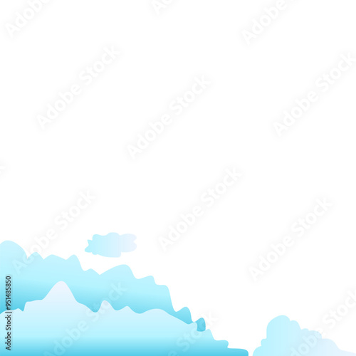 Cloud Illustration Border Decoration