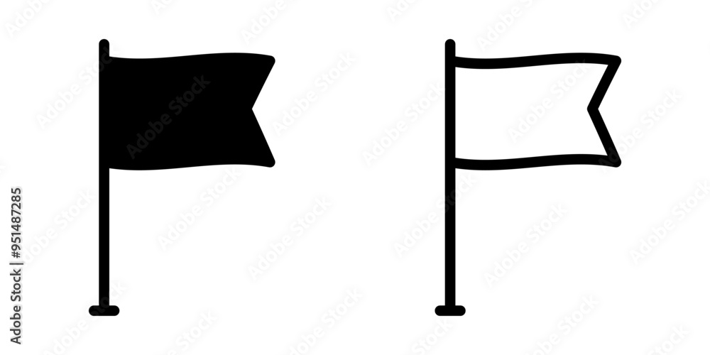 Flag icon set. flat illustration of vector icon on white background Flag icon set. flat illustration of vector icon on white background
